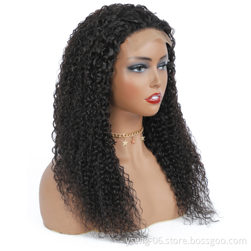 YS Natural Human Hair Wig For Black Women 10A Virgin Transparent Lace Front Wigs brazilian and Peruvian Frontal Wig Human Hair